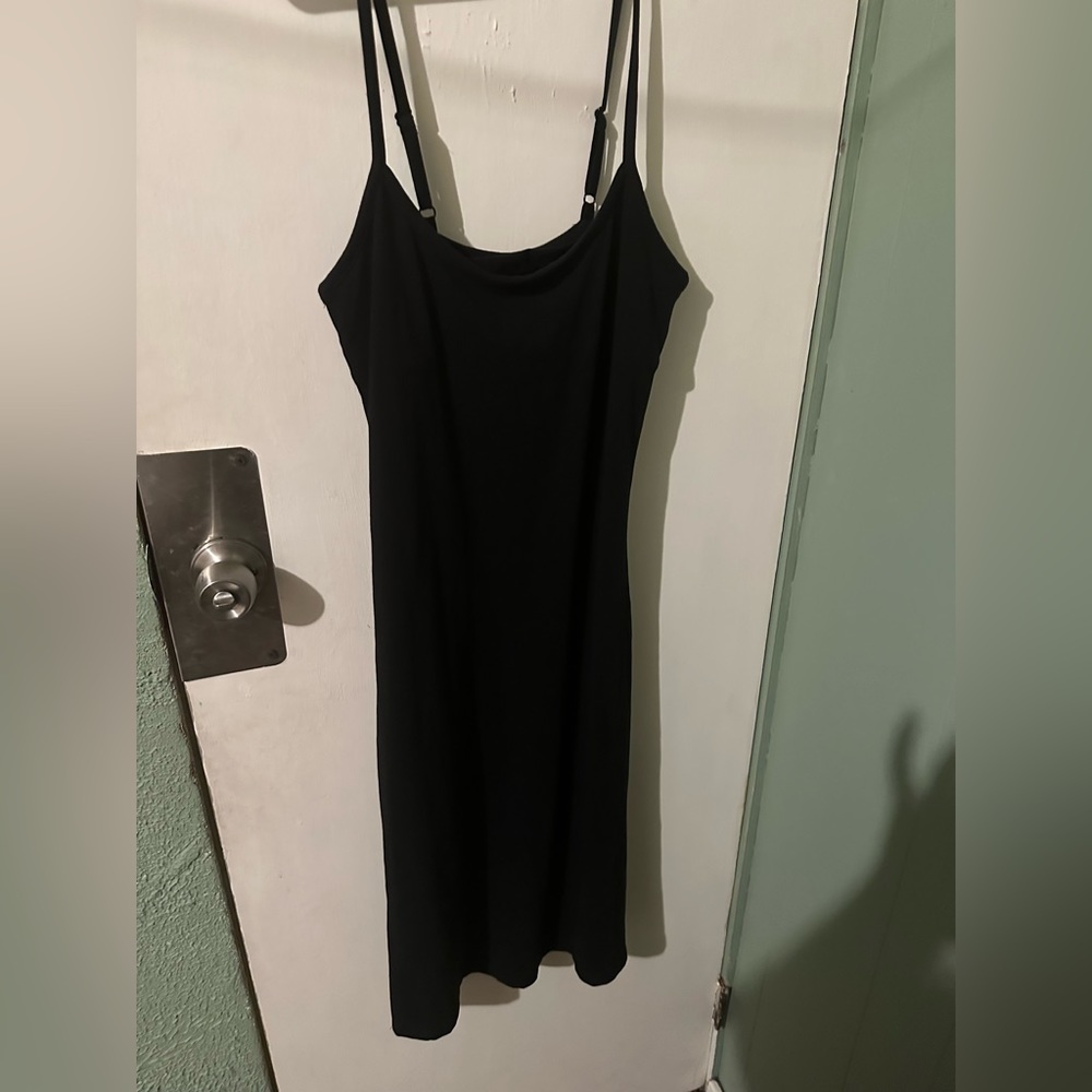 Adore me size medium black maxi dress with built in bra